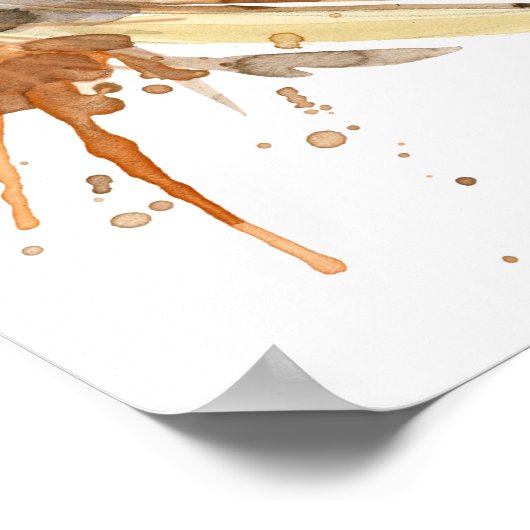 水彩光沢 ポスター (角)