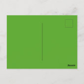 水彩兔子与可爱仙人掌 ポストカード (裏面)