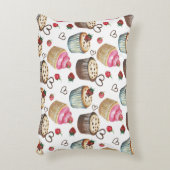 水彩入りカップケーキ アクセントクッション (正面(垂直))