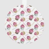 水彩入りカップケーキ オーナメント (裏面)