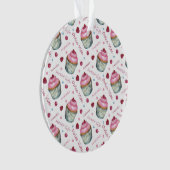 水彩入りカップケーキ オーナメント (正面)