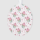 水彩入りカップケーキ オーナメント (正面)