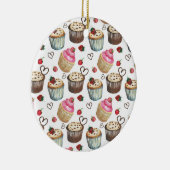 水彩入りカップケーキ セラミックオーナメント (右)