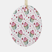 水彩入りカップケーキ セラミックオーナメント (右)