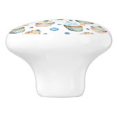 水彩入りカップケーキ セラミックノブ (側面)