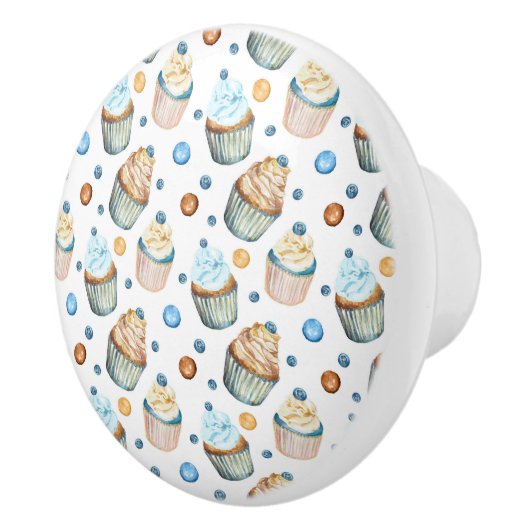 水彩入りカップケーキ セラミックノブ (右)