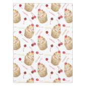 水彩入りカップケーキ テーブルクロス (正面)