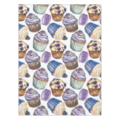 水彩入りカップケーキ テーブルクロス (正面)