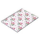 水彩入りカップケーキ ノートブック (左側)