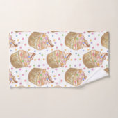 水彩入りカップケーキ バスタオルセット (ハンドタオル)