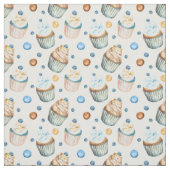 水彩入りカップケーキ ファブリック (見本)