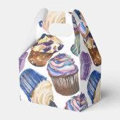 水彩入りカップケーキ フェイバーボックス (裏面サイド)