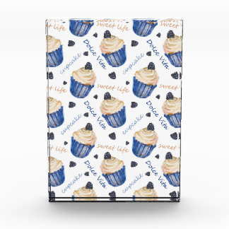 水彩入りカップケーキ フォトブロック