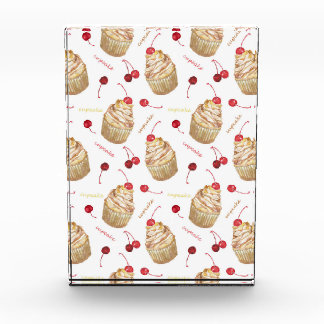 水彩入りカップケーキ フォトブロック