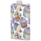 水彩入りカップケーキ フラスク (左)