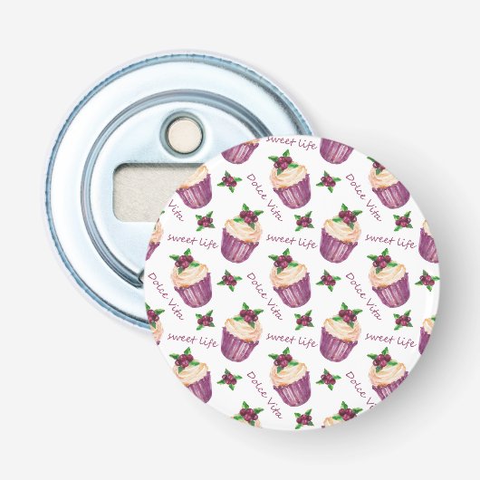 水彩入りカップケーキ 栓抜き (正面)