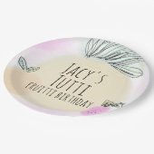 水彩全誕生日果実手描きパーティー ペーパープレート (アングル)