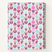 水彩六角形パターン ノートブック (裏面)