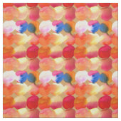 水彩円パターン抽象芸術アートの暖色 ファブリック (見本)