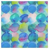 水彩円パターン抽象芸術アートカッコいいカラー ファブリック (クローズアップ)