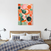 水彩円 キャンバスプリント (インサイチュ (寝室))