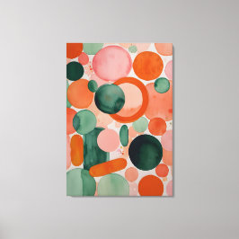 水彩円 キャンバスプリント