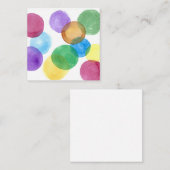 水彩円 ノートカード (正面/裏面)