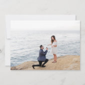 水彩写真で日付を保カスタム存 セーブザデート (裏面)