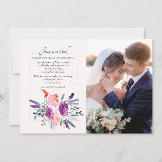 水彩写真のお知らせ 案内状 (正面)