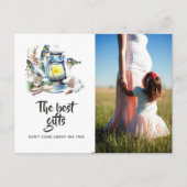 水彩写真を期待するクリスマスランタン 案内ポストカード (正面)