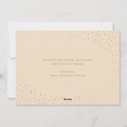 水彩写真エレガントクリスマスカード シーズンカード (裏面)