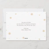 水彩写真エレガントメリークリスマスカード シーズンカード (裏面)