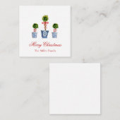 水彩写真クリスマス ノートカード (正面/裏面)