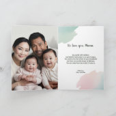 水彩写真コラージュ ママへの母の日カード カード (内部)