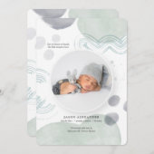 水彩写真スポット誕生のお知らせ 招待状 (正面/裏面)