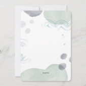 水彩写真スポット誕生のお知らせ 招待状 (裏面)