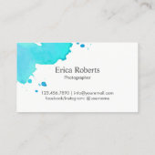 水彩写真フォトグラファーモダンー 名刺 (裏面)