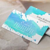 水彩写真フォトグラファーモダンー 名刺