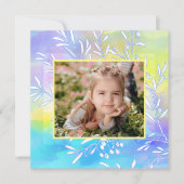 水彩写真フレームイースターカード シーズンカード (正面)