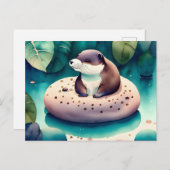 水彩写真ポストクロッシングポストカード ポストカード (正面/裏面)