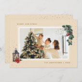 水彩写真メリークリスマスカード シーズンカード (正面/裏面)