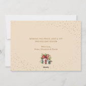 水彩写真メリークリスマスカード シーズンカード (裏面)