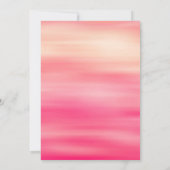 水彩写真モダン結婚式の日付を保存 セーブザデート (裏面)