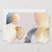 水彩写真モダン誕生 案内状 (裏面)