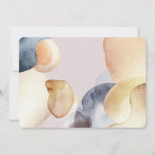 水彩写真モダン誕生 案内状 (裏面)