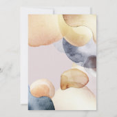 水彩写真モダン誕生 案内状 (裏面)