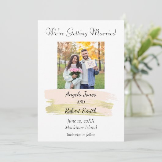 水彩写真保存日 招待状 (スタンド正面)