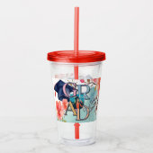 水彩写真卒業 アクリルタンブラー (正面)