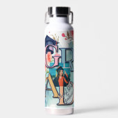 水彩写真卒業 ウォーターボトル (正面)