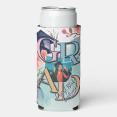 水彩写真卒業 スリム缶クーラー (Seltzer正面)